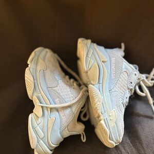 Balenciaga Kids Blue Sneakers